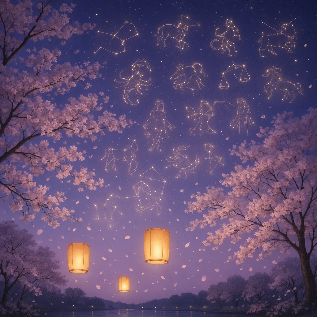 2026年5月の天体カレンダーと星座イメージ
