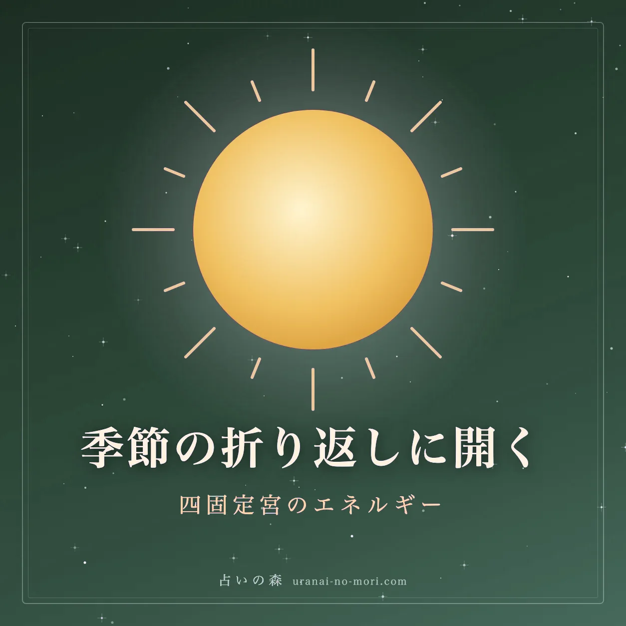 四季の輪の上に配置された四つのゲートを表す象徴図